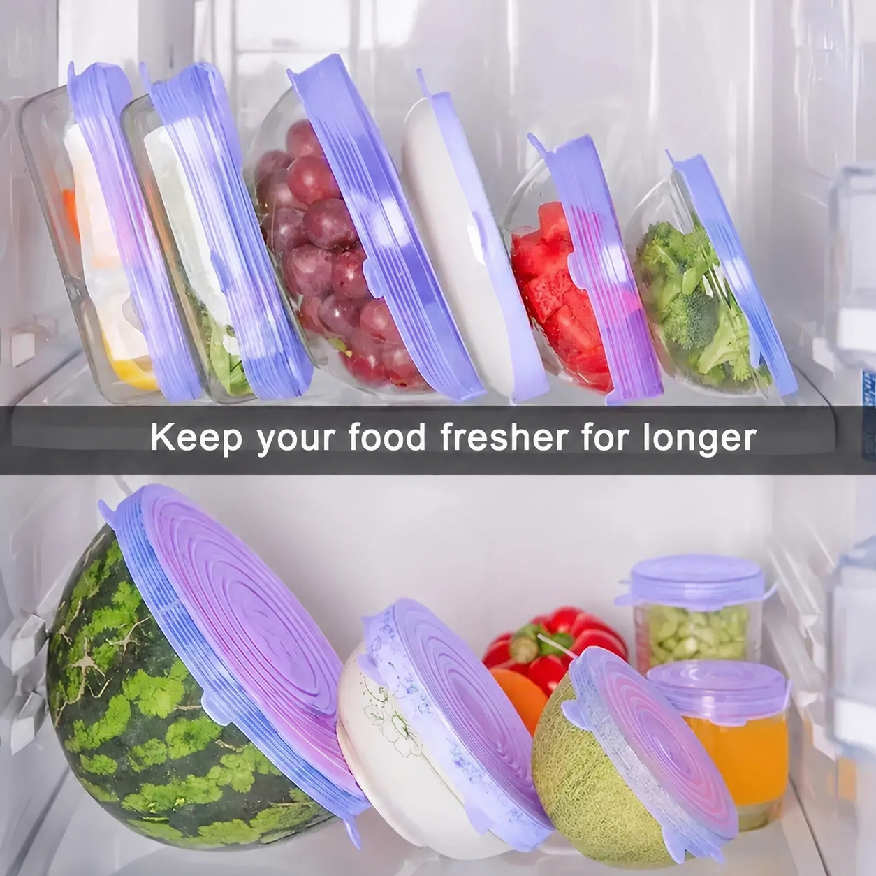 Silicone Stretch Lids – 6 Piece Set