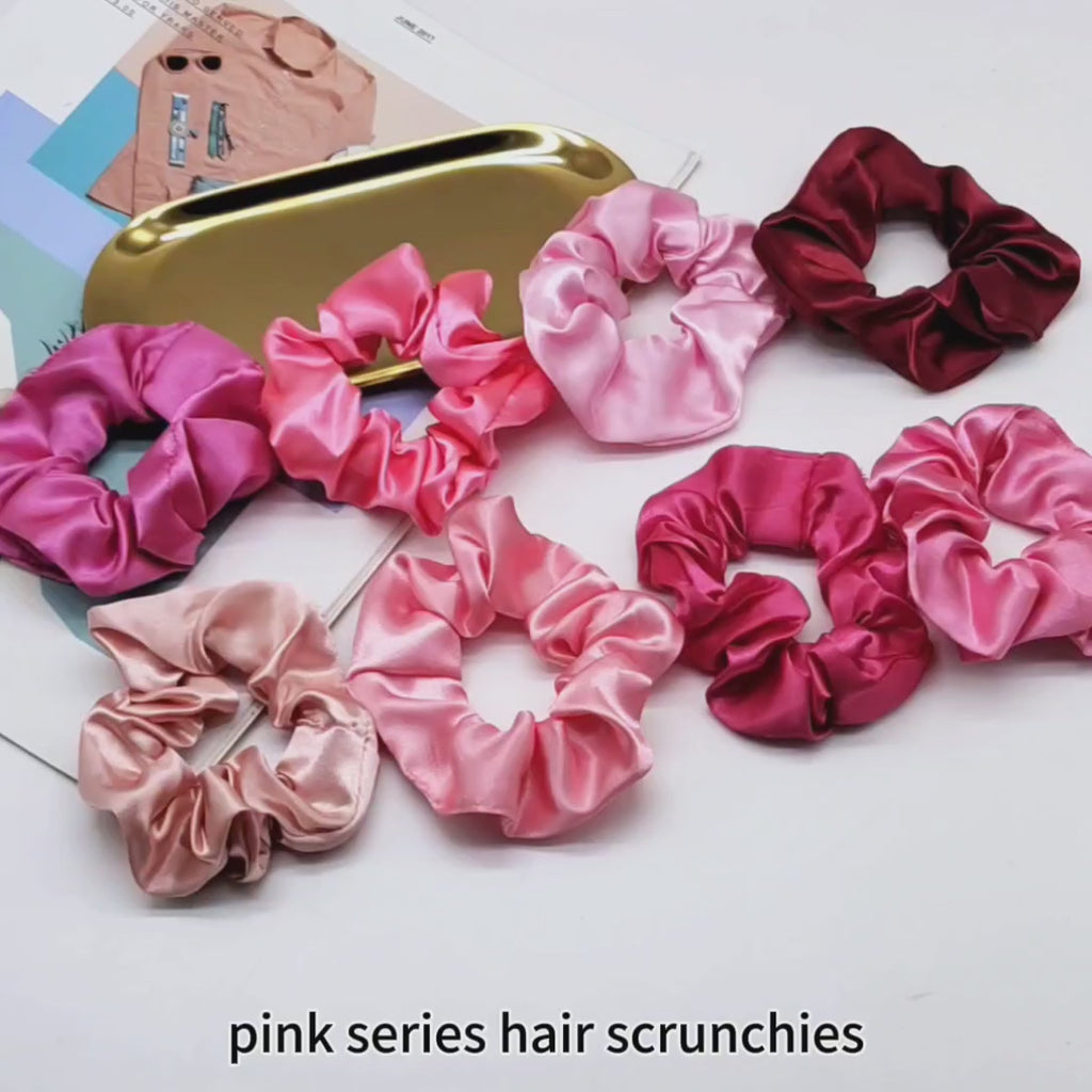 Satin Scrunchies – 10 Piece Set