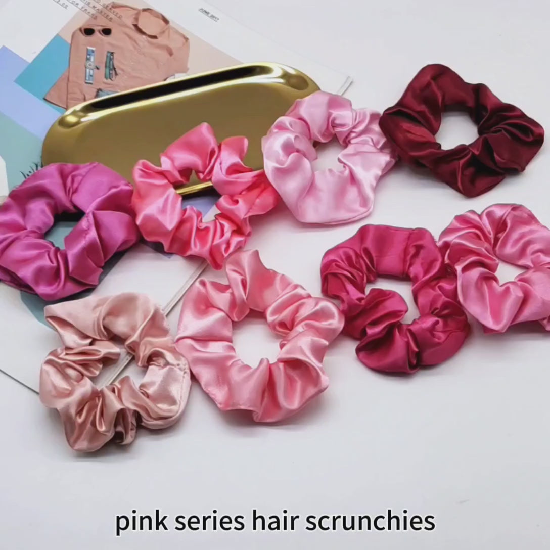 Satin Scrunchies – 10 Piece Set